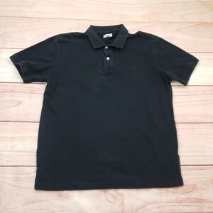 Catch Surf Polo Shirt Mens Medium Black Surfing Outdoor Pique Short Sleeve